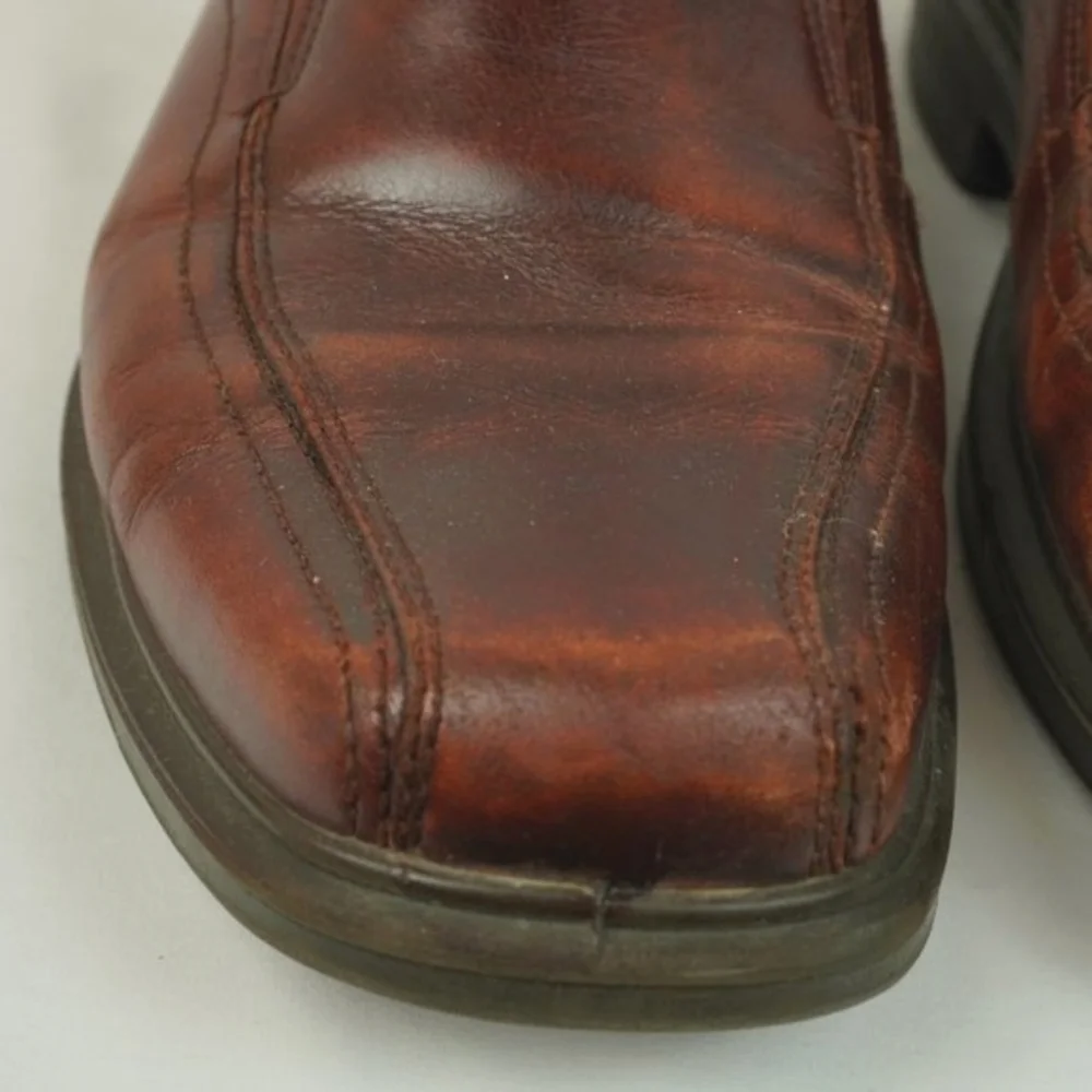 Ecco Helsinki 2 Brown Leather Slip On Loafer Shoes‎ Size 45 = 11